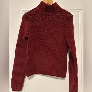 J. Crew Rich Burgundy Turtleneck Sweater